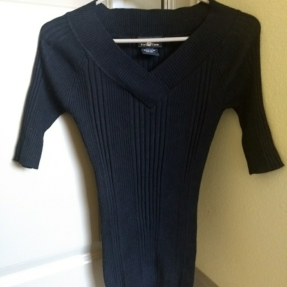 It's Our Time Black Sweater